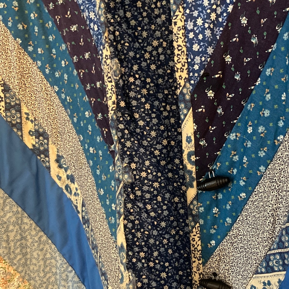 Blue Patchwork Quilted Jacket - Women's - image 2